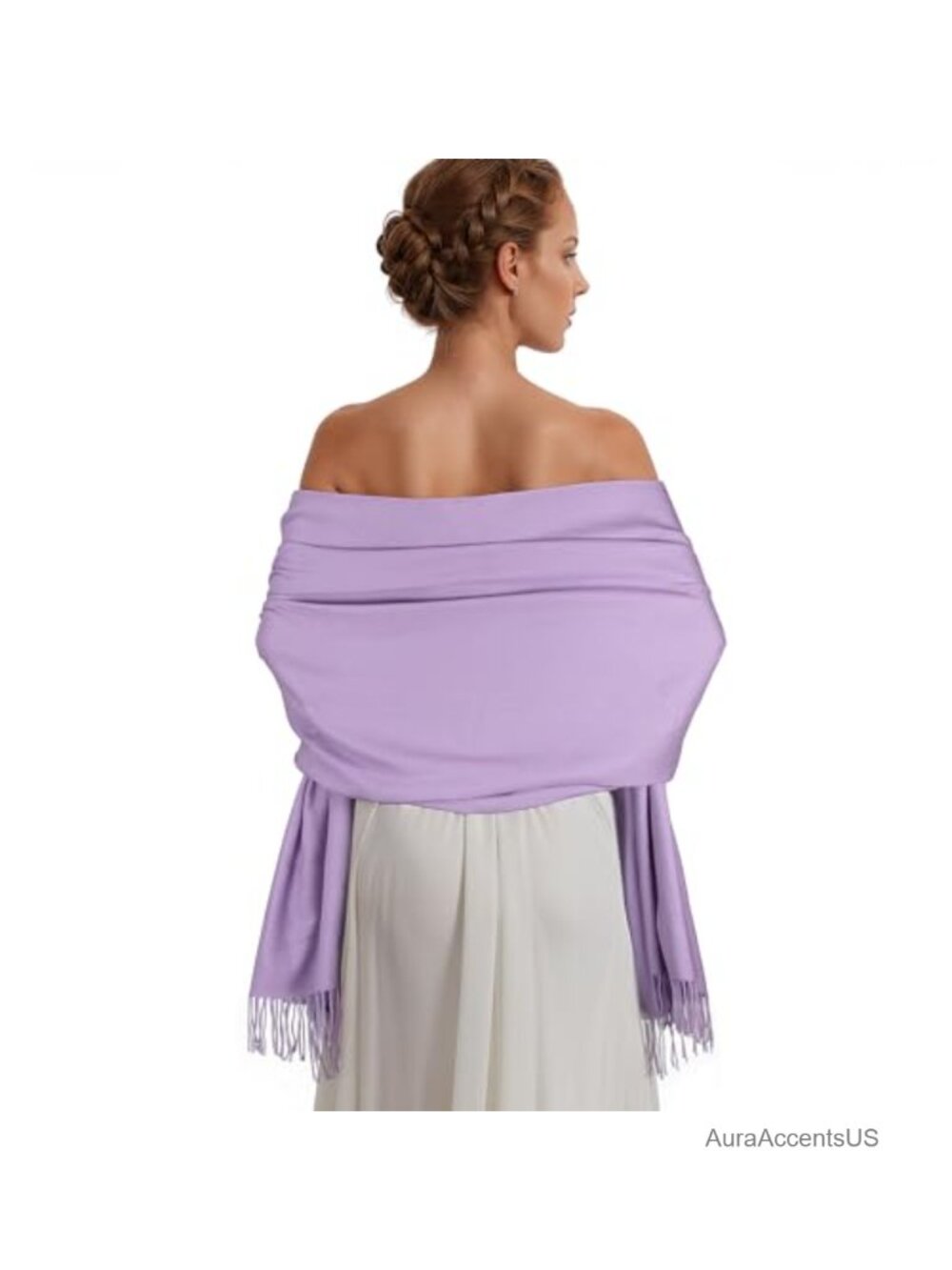 Women's Pashmina Shawl Wrap, Soft Cashmere Feel Scarf for Evening Dress